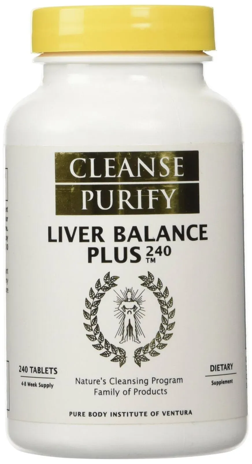 CLEANSE PURIFY LIVER BALANCE PLUS (240 Tablets) 4-8 Week Supply DIETARY SUPPLEMENT