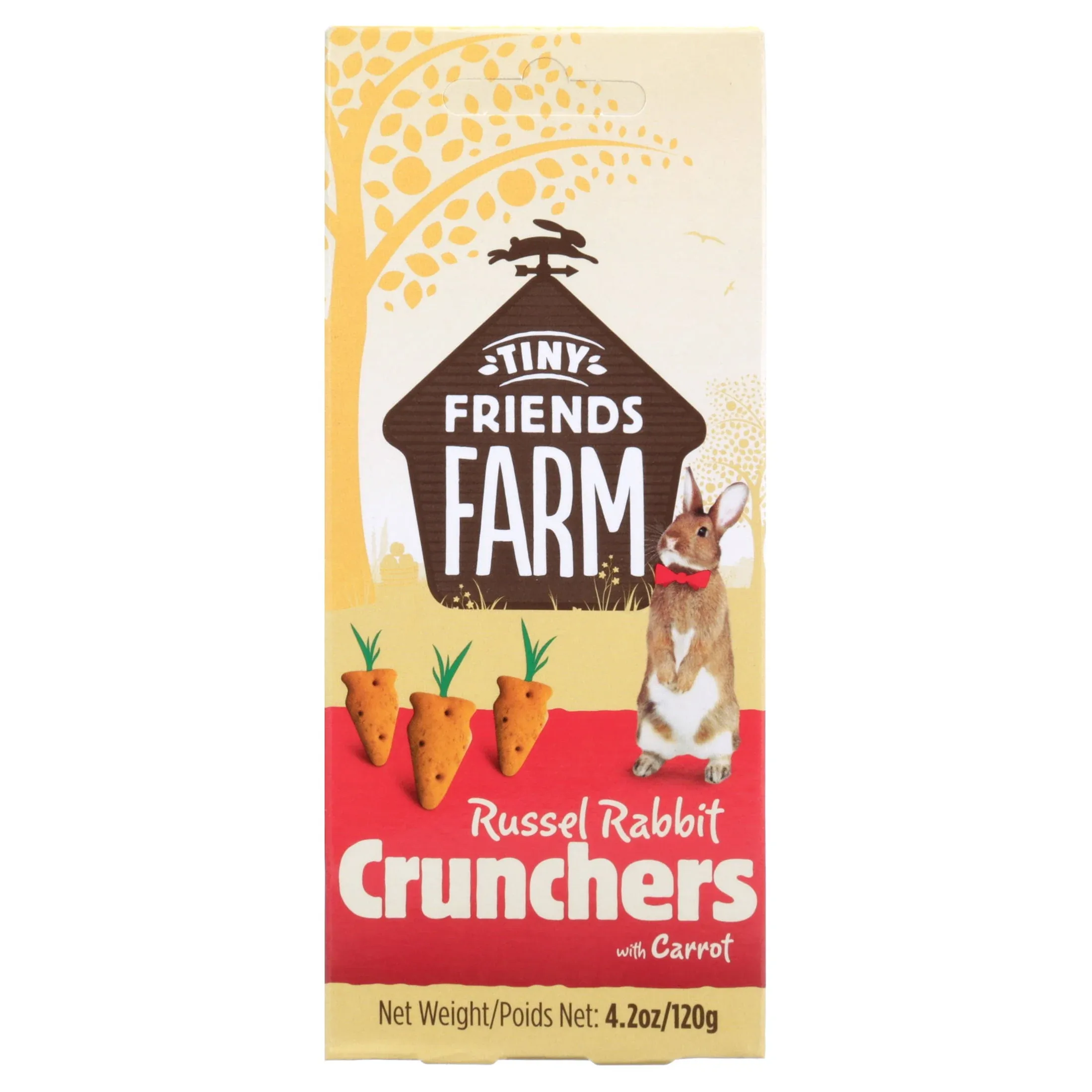 Tiny Friends Farm Russel Rabbit Carrot Crunchers Treat, 4.2-oz.