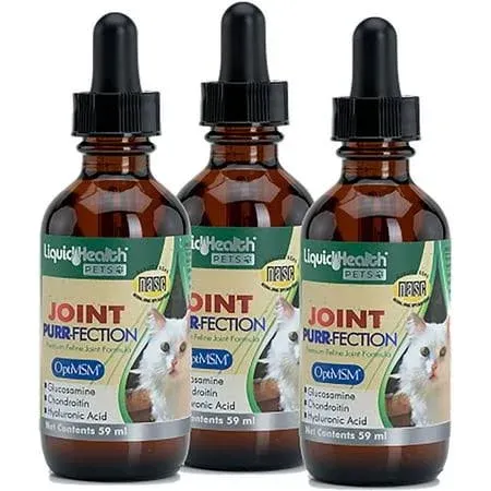 Liquidhealth Joint Purr-Fection Liquid Glucosamine for Cats, 2.3 oz 3-Pack, Size ...