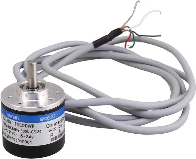 600P/R Incremental Rotary Encoder DC5-24V Wide Voltage Power Supply 6mm Shaft