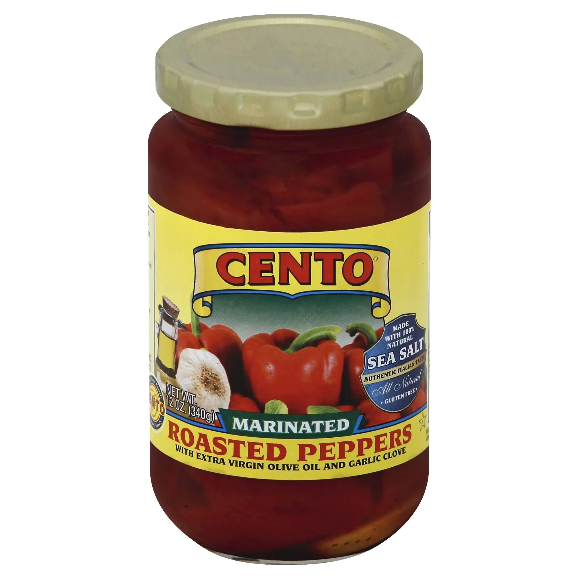 Cento Peppers, Roasted, Marinated - 12 oz