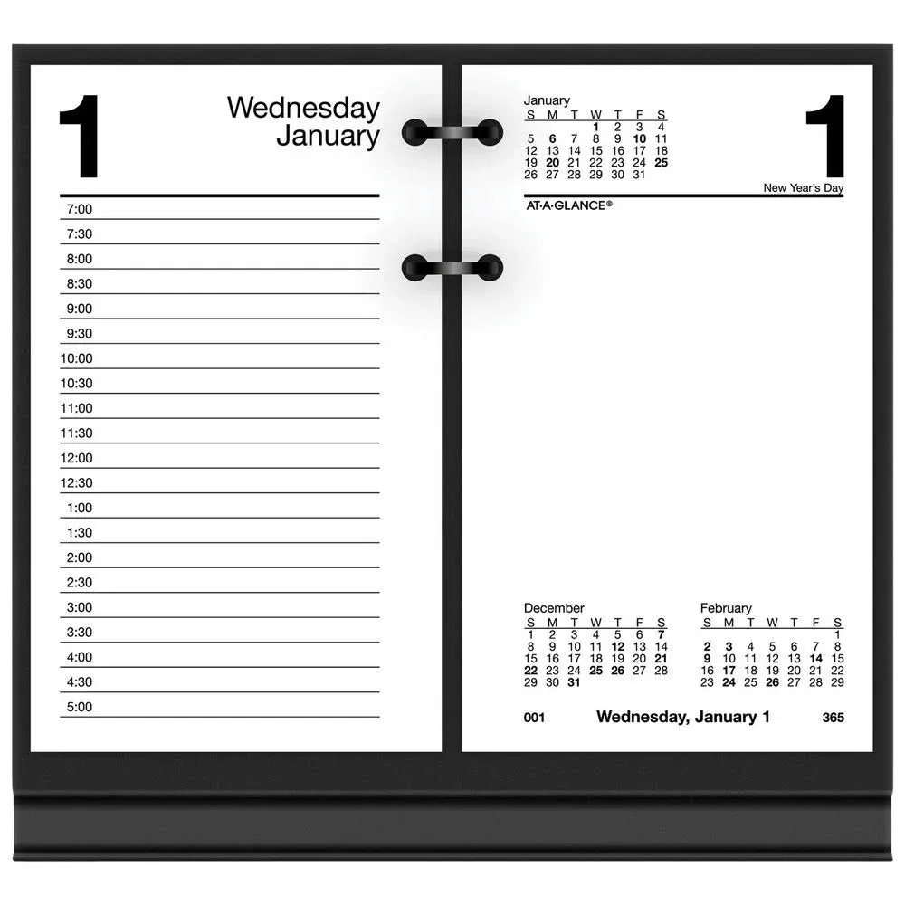 AT-A-GLANCE Daily Desk Calendar Refill