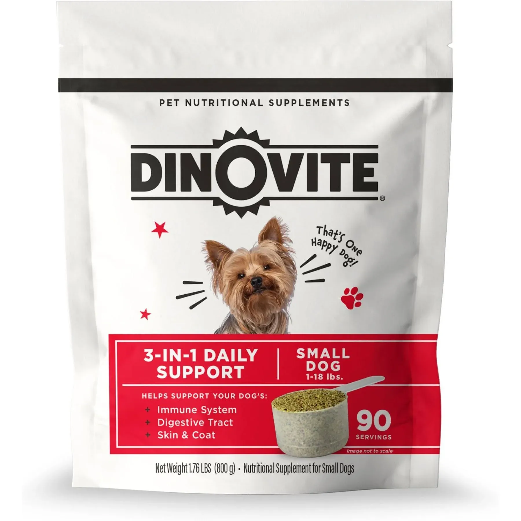 Dinovite Small Puppy Probiotic Supplement Omega 3 90 Day Supply for Puppies