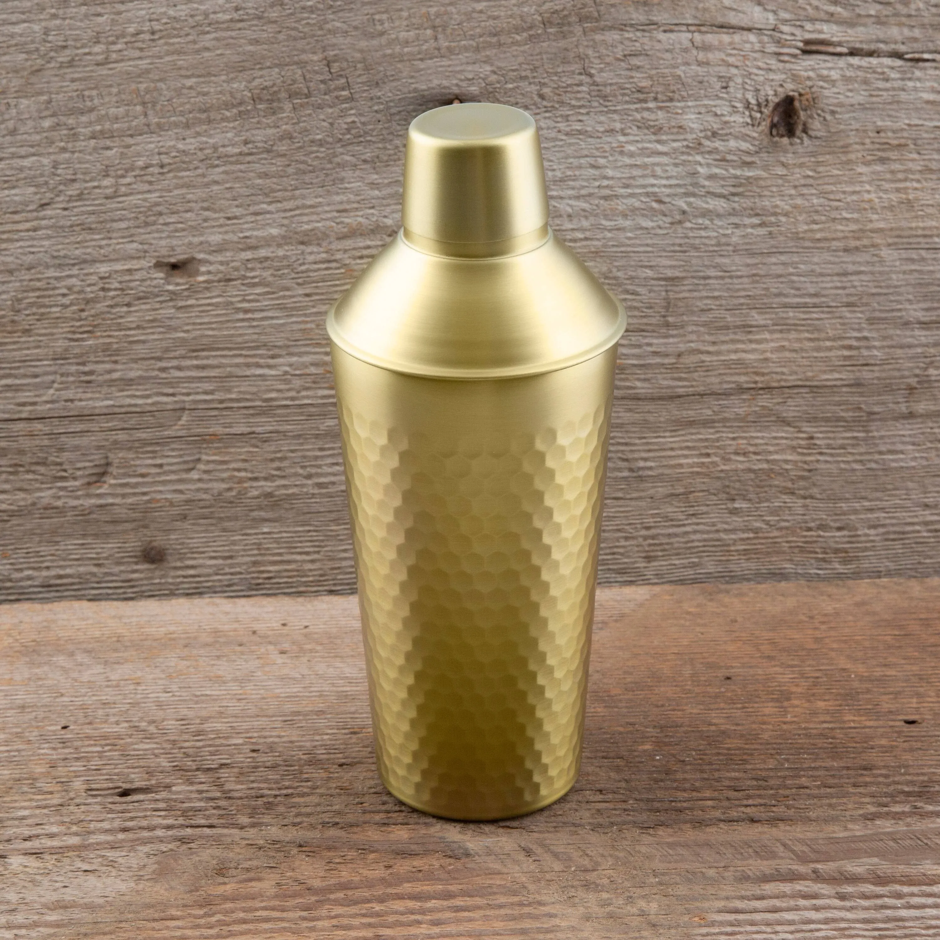 Cambridge Silversmiths Champagne Gold Faceted Cocktail Shaker