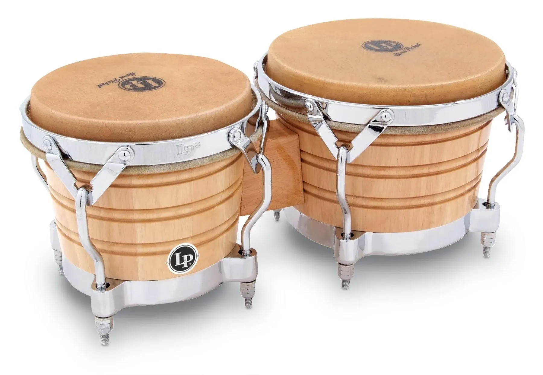 LP LP201AX2 Generation II Bongos, Natural/Chrome