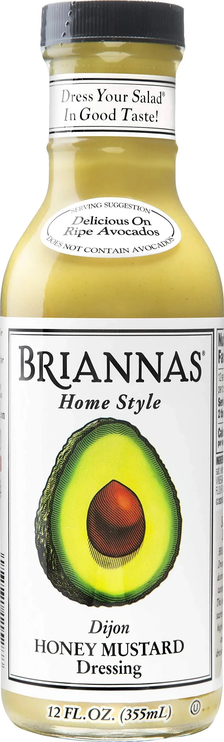 Brianna&#039;s Home Style Dijon Honey Mustard Fine Salad Dressing 12 oz