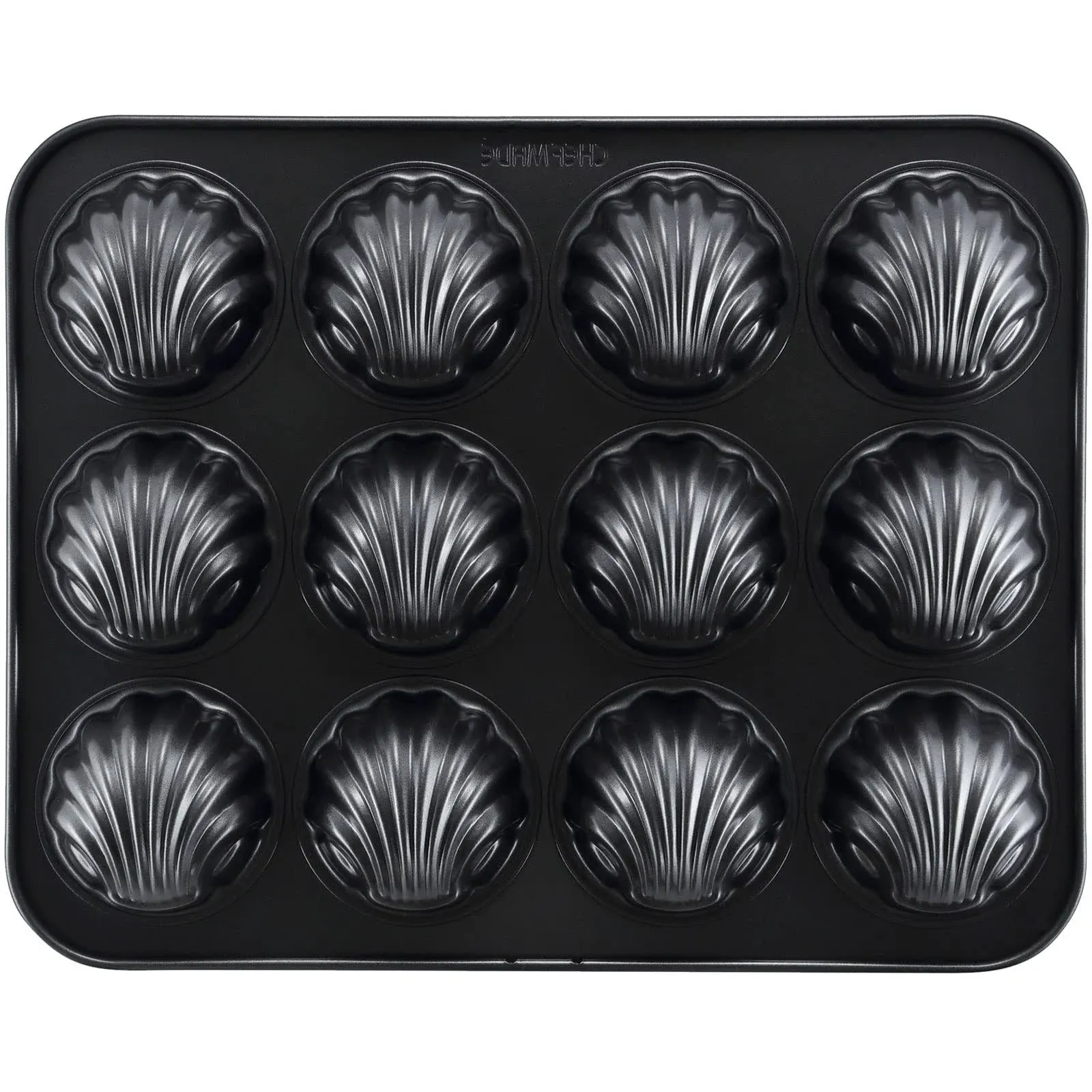 CHEFMADE Madeleine Pan Nonstick 12 Cavity Spherical Shell Madeline Bakeware