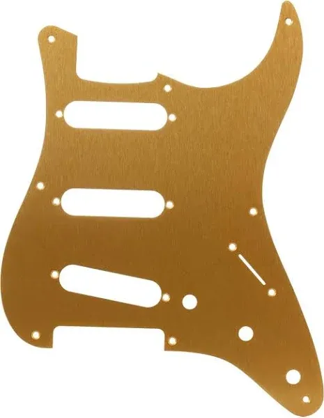 NEW - Fender &#039;57 Strat Pickguard, S/S/S - GOLD ANODIZED, 099-2143-000