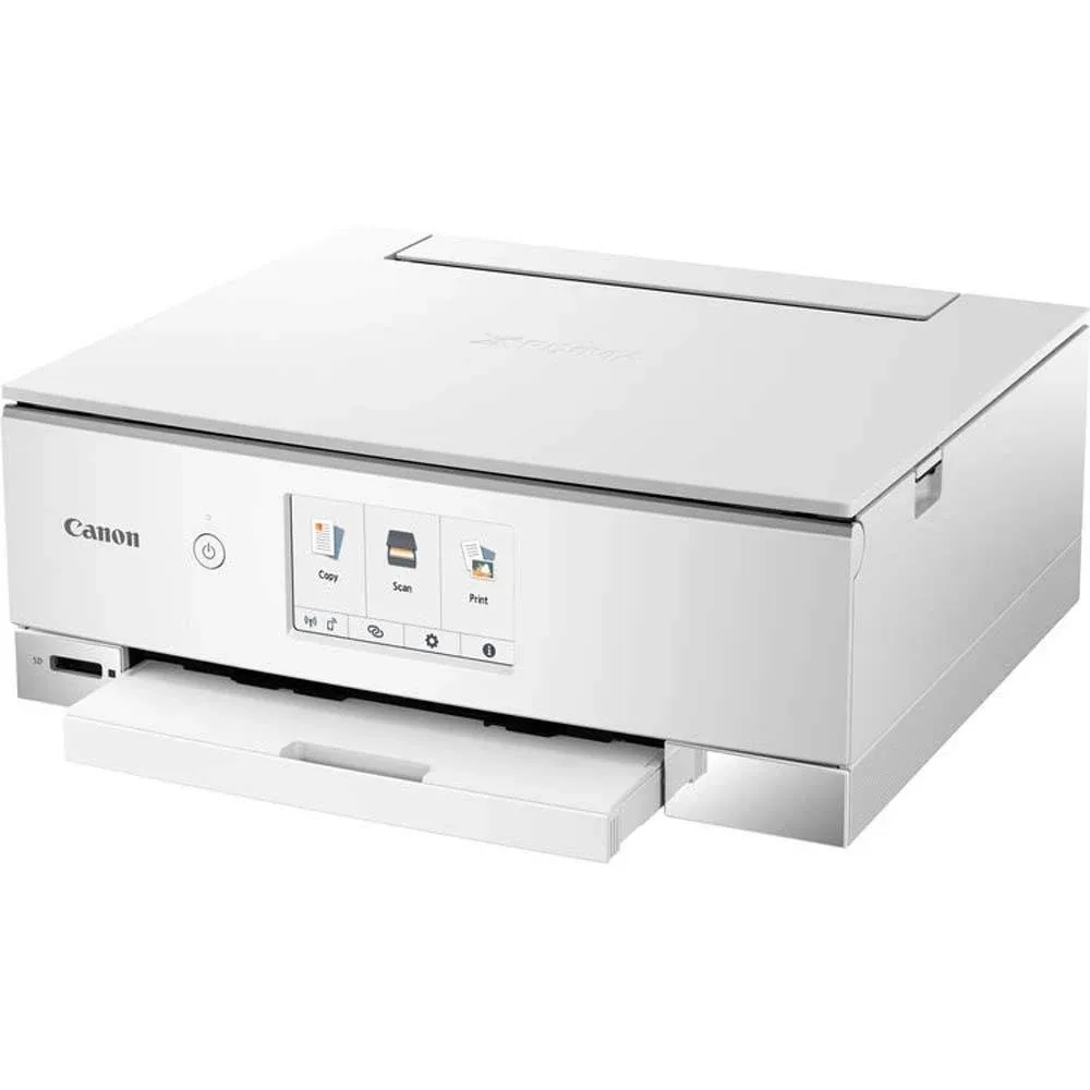 Canon PIXMA TS8220 White Wireless Inkjet All-In-One Printer