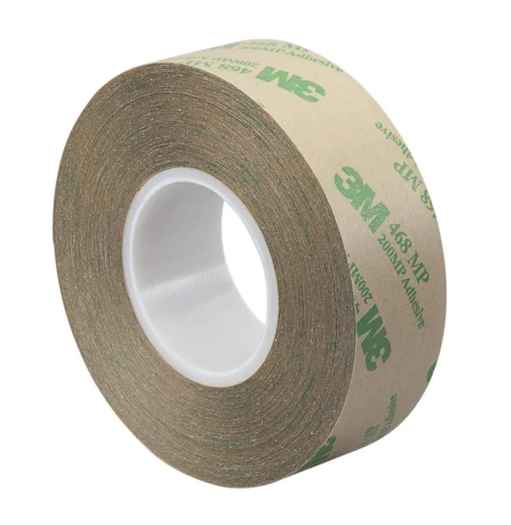 3M 468MP High Performance Adhesive Transfer Tape 1" Squares (Pack of 1000)