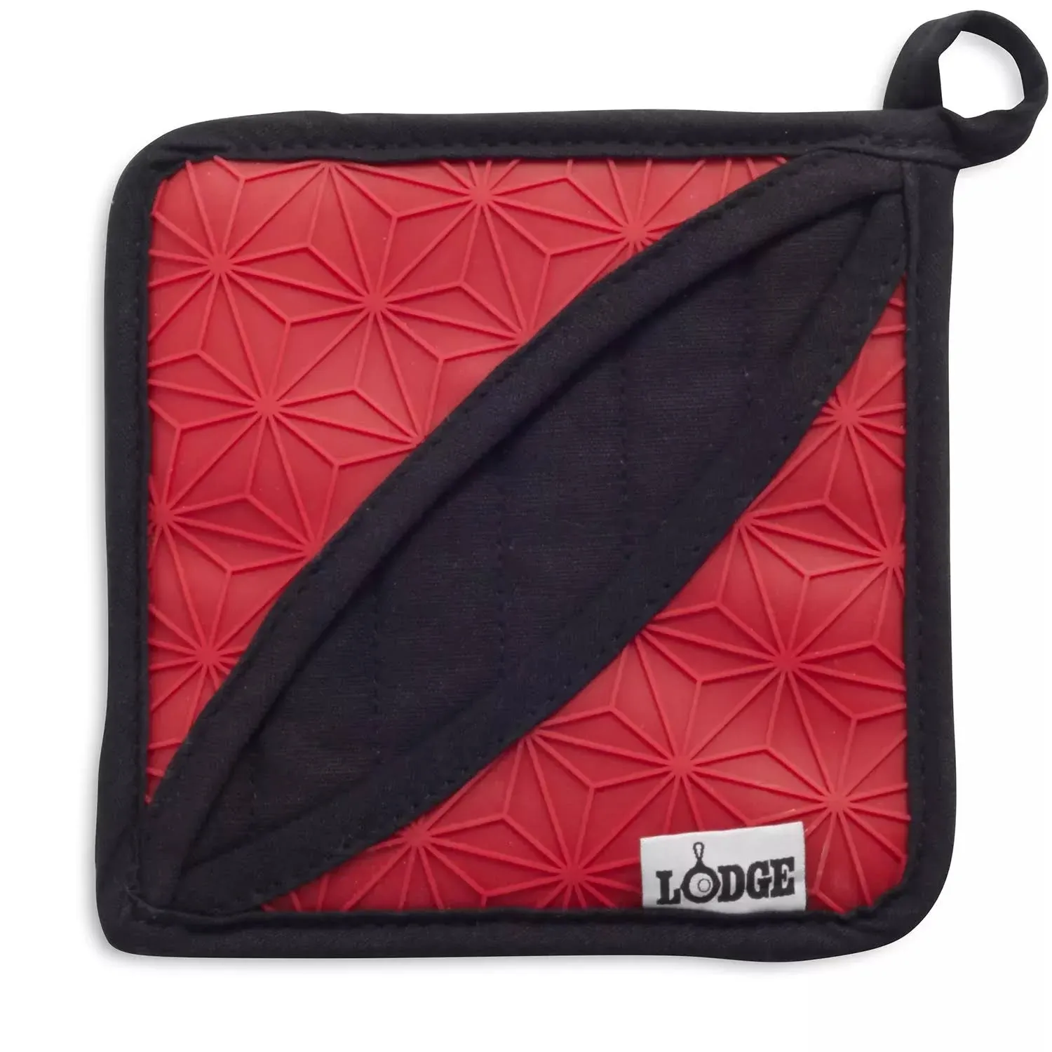 Lodge Red Silicone & Fabric Trivet/Pot Holder