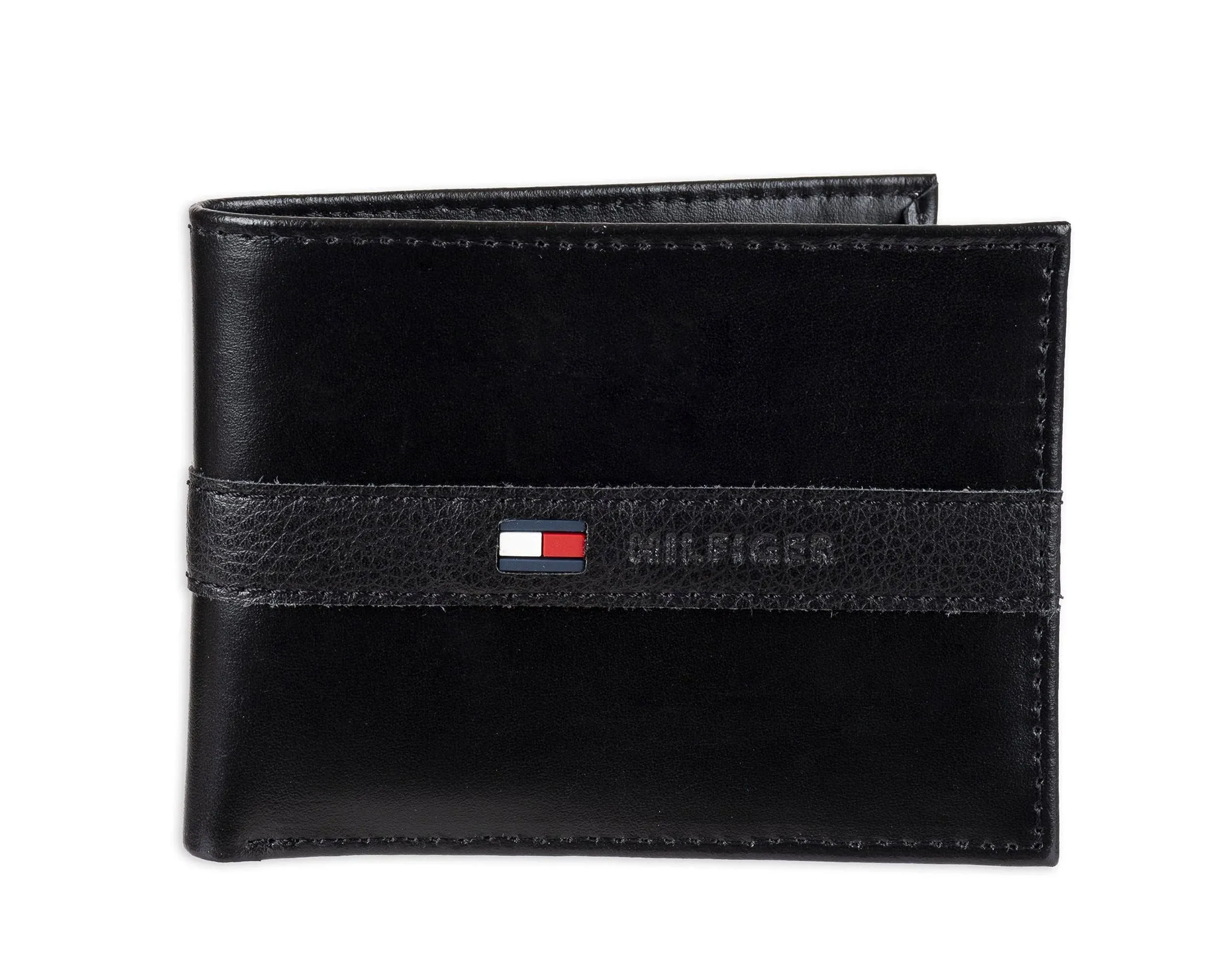 Mens Tommy HilfigerMen's Classic Bifold Wallet with ID Window and Multiple Card Slots