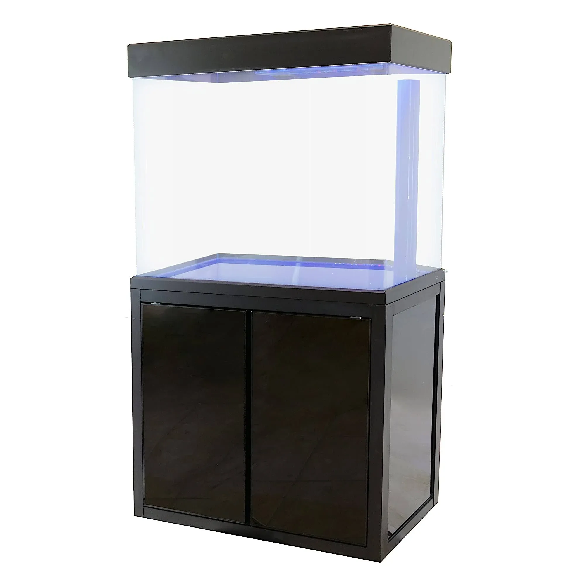 JAJALE 50 Gallon Aquarium Fish Tank LED Light Pump Freshwater Filter Upright ...