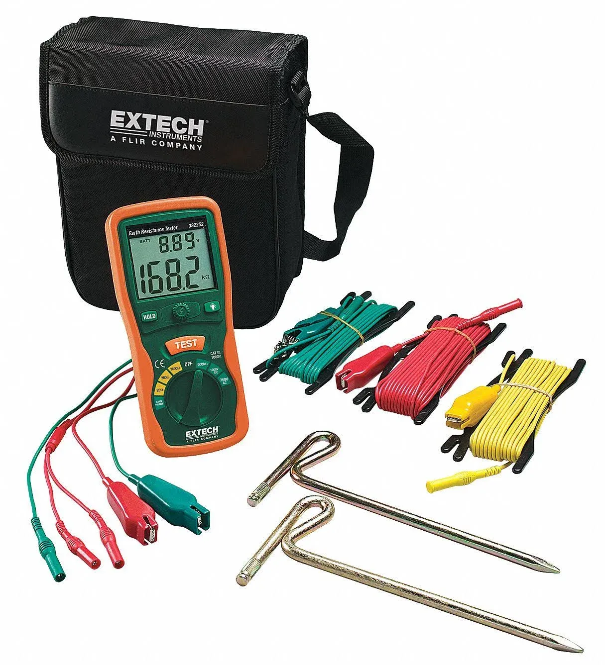 Extech 382252 - Earth Ground Resistance Tester Kit