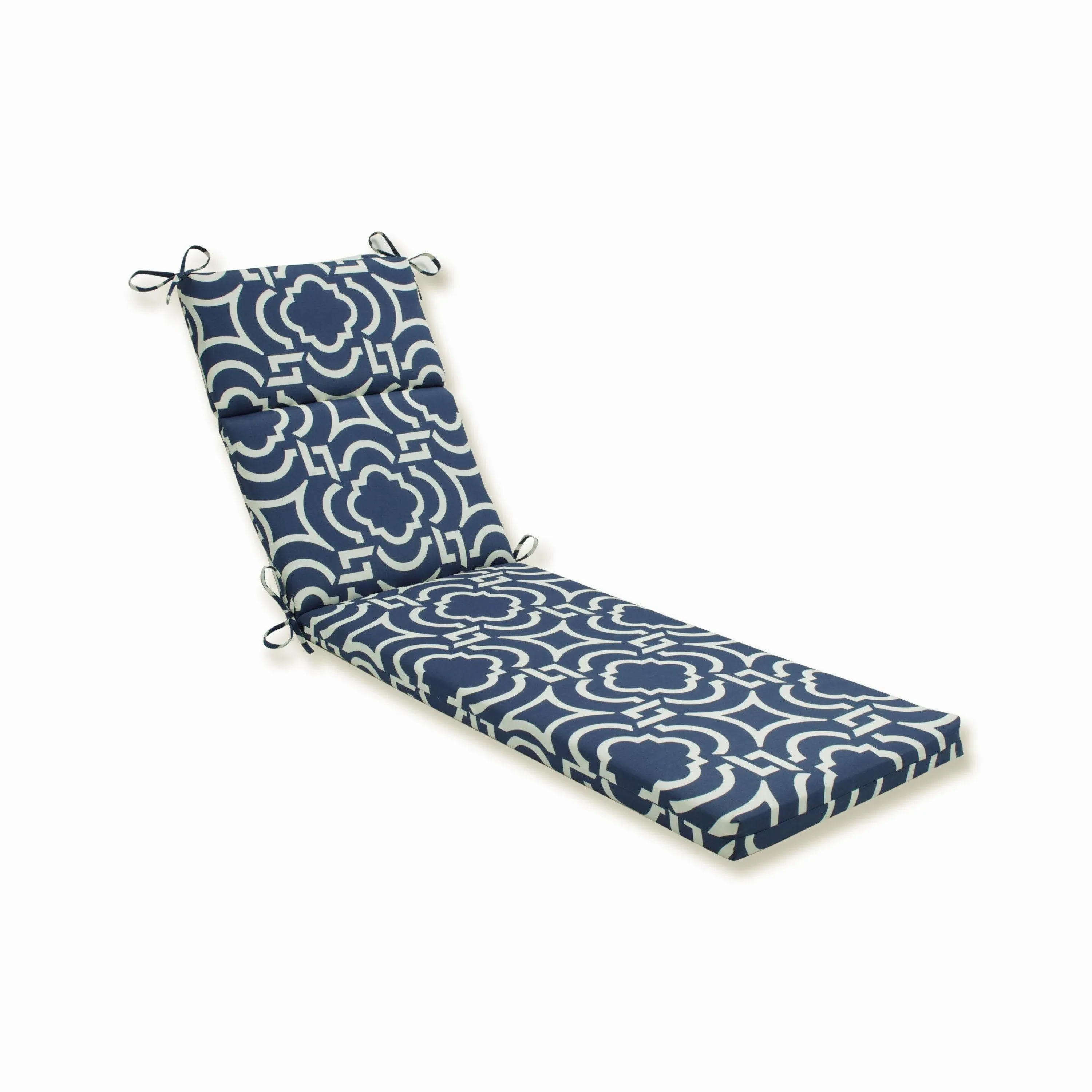 Pillow Perfect Indoor/Outdoor Carmody Chaise Lounge Cushion Navy