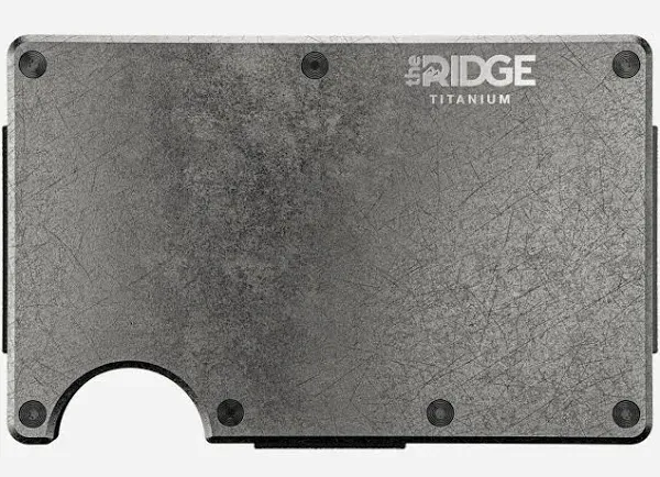 Ridge Stonewashed Titanium Cash Strap Wallet