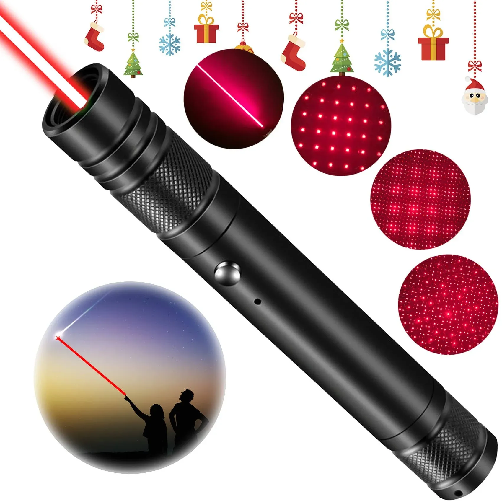 AYZUTQL Red High Power Laser Pointer Long Range Laser Pointer Rechargeable,Red ...