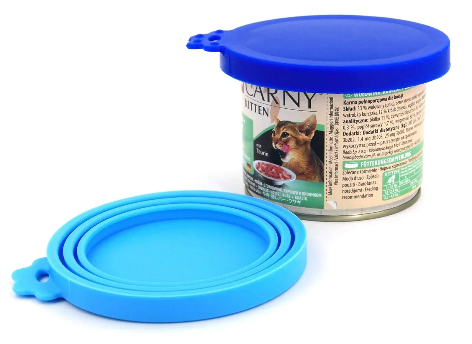 Comtim Pet Food Can Lids, Silicone Can Lids Covers for Dog and Cat Food ...