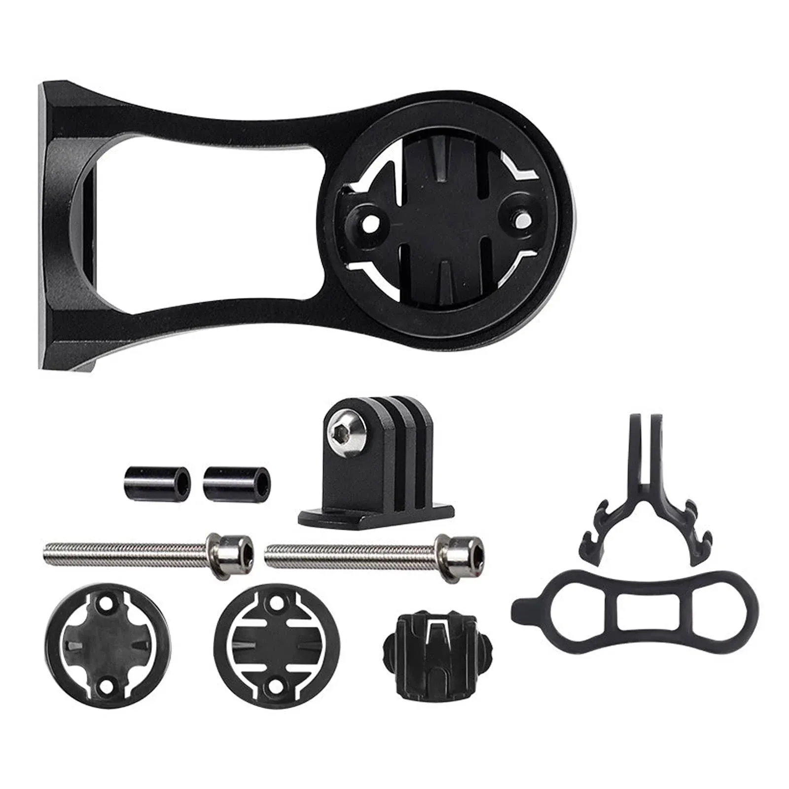 Qoyapow Bike Computer Mount for Garmin Edge Combo Sports Action Black