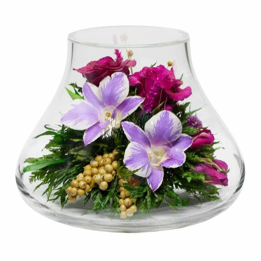 Fiora Flower Roses and Orchids in a Vase