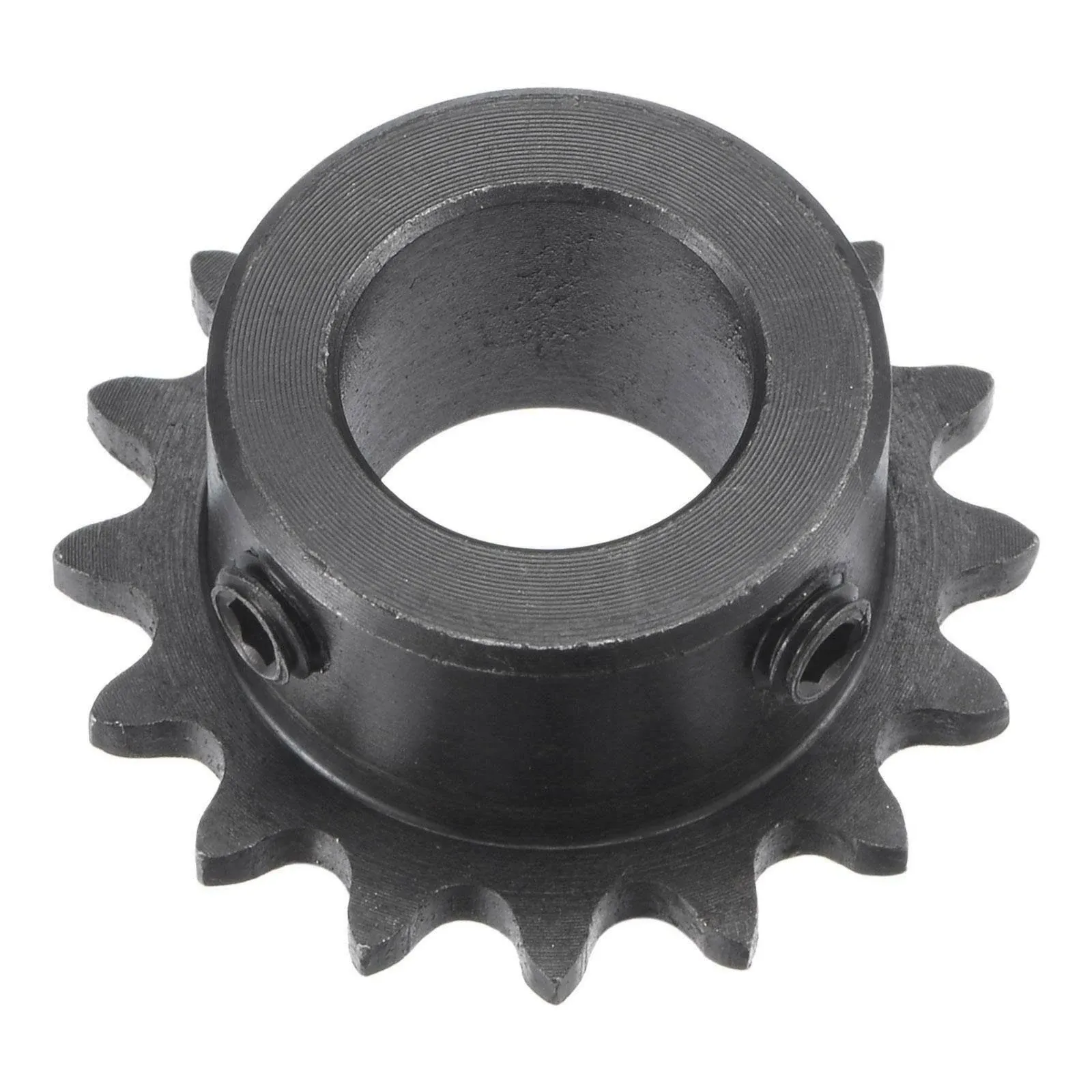 16 Teeth Sprocket 1/4&#034; Pitch, 15mm Bore Carbon Steel with Set Screws