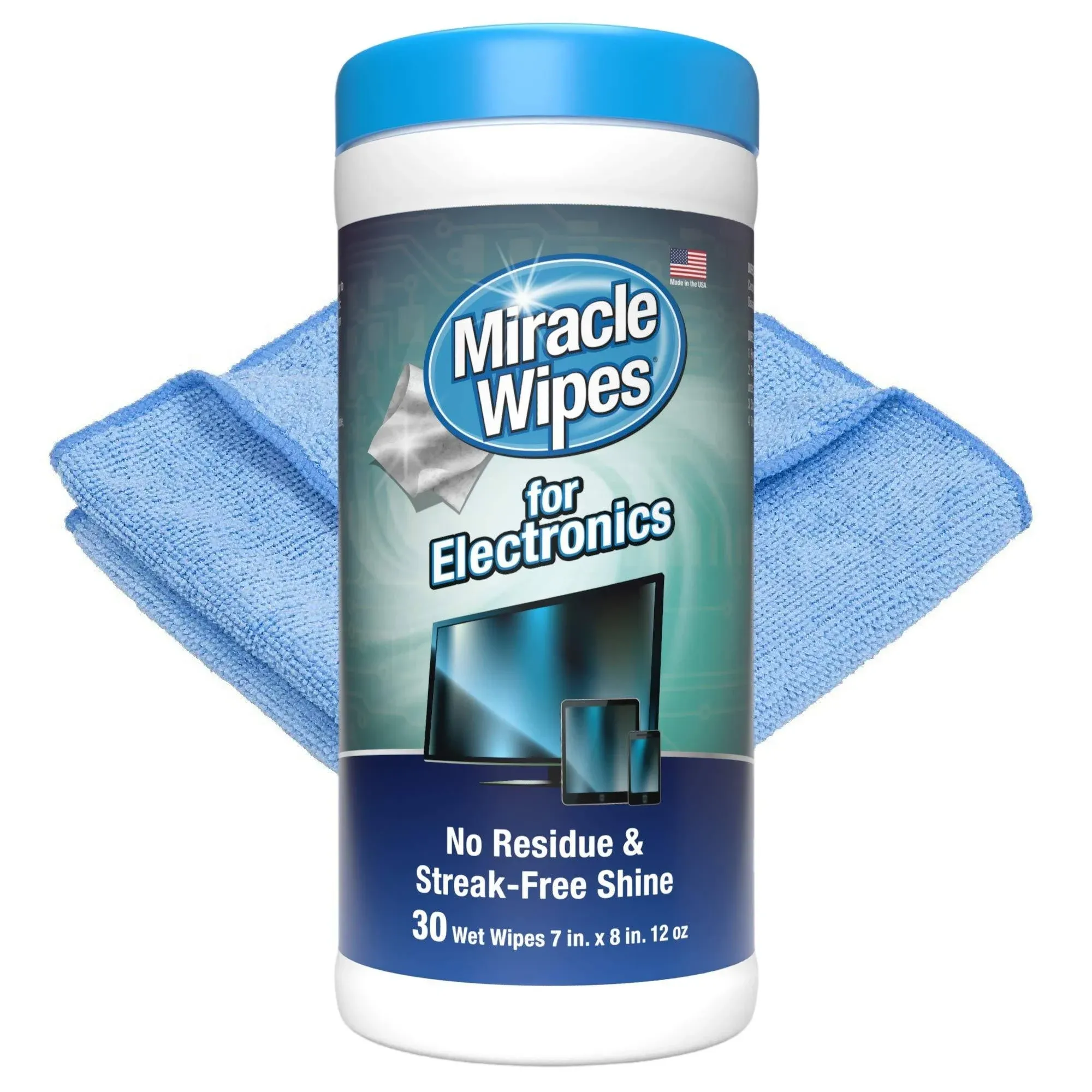 MiracleWipes for Electronics Cleaning - Screen Wipes Designed for TV, Phones,...