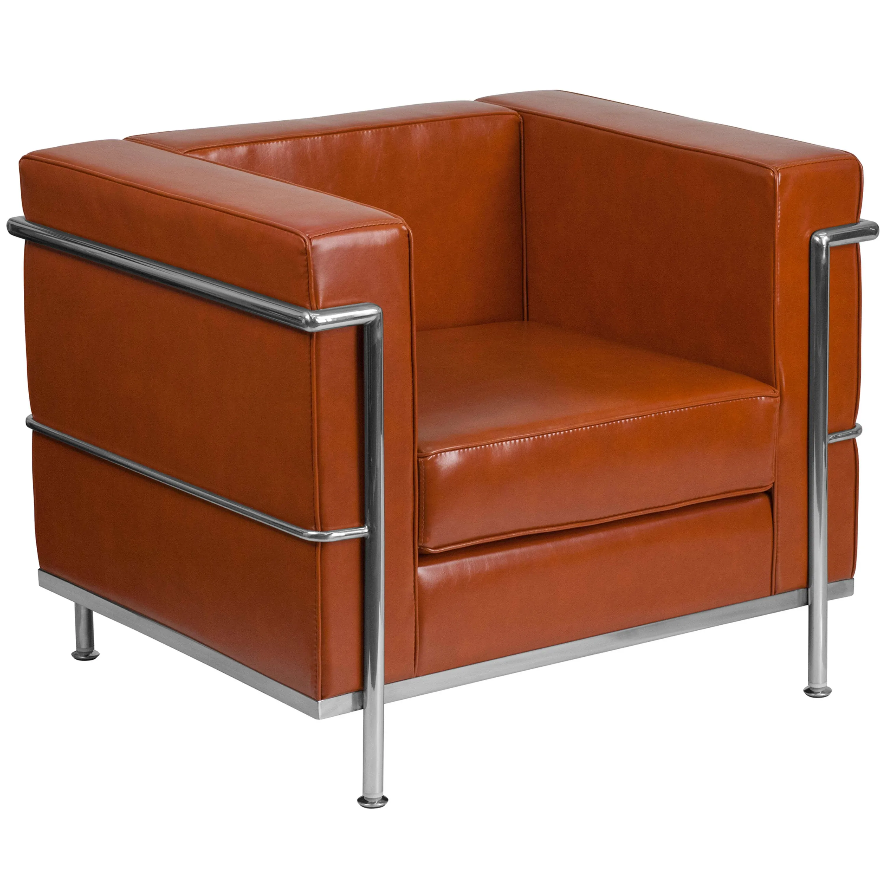 Flash Furniture Hercules Regal Series Contemporary Leather Chair with Encasing Frame ZB-REGAL-810-1-CHAIR