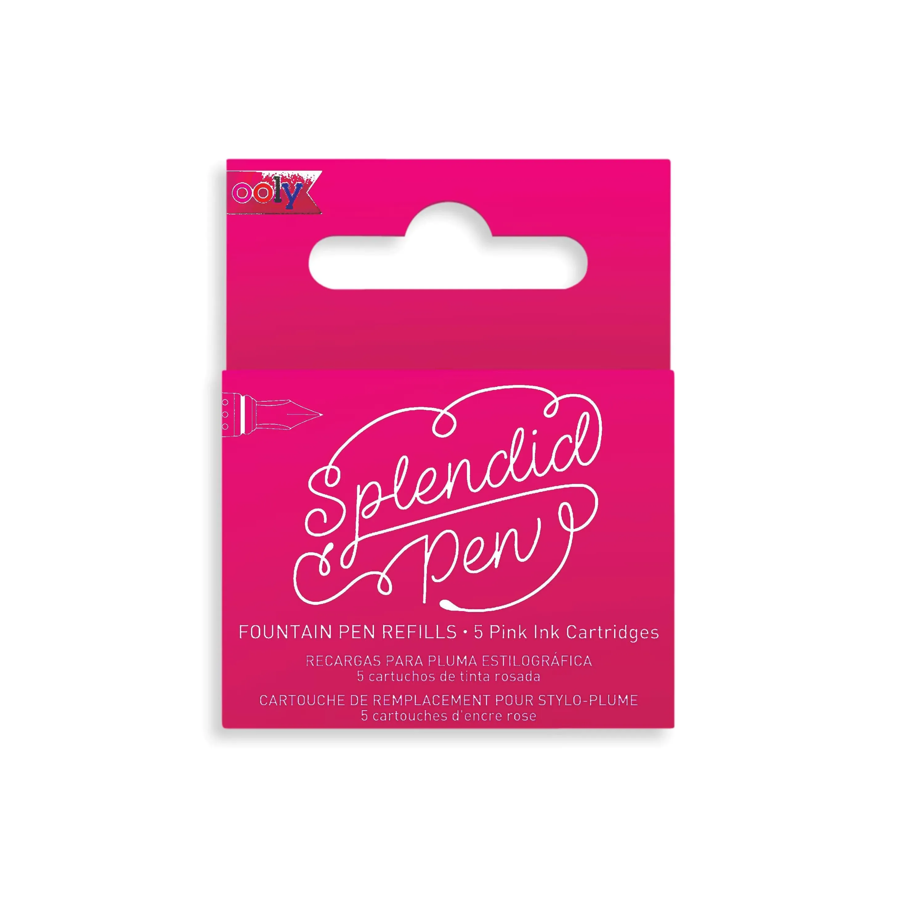 Ooly Splendid Fountain Pen Ink Refills - Pink