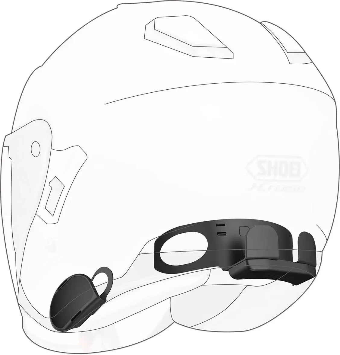 NEW Sena 10U Bluetooth Communication System w/Remote for Shoei J-Cruise Helmets