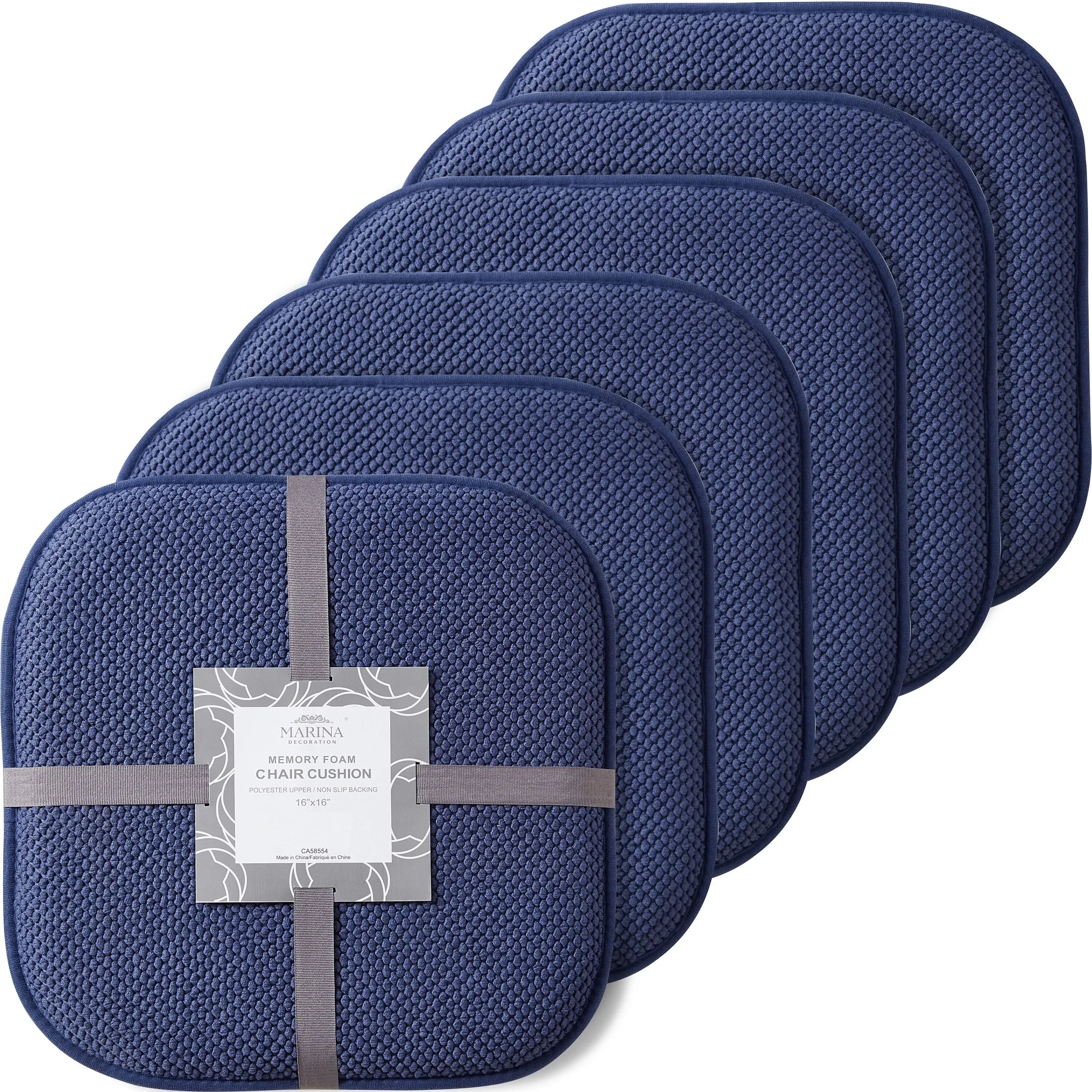 Marina Decoration Premium Thick Comfortable Cushion Memory Foam Chair Pads ...