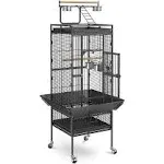 SUPER DEAL PRO 61-inch 2in1 Large Bird Cage with Rolling Stand Playtop Parrot