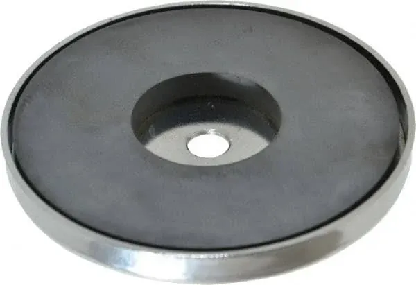 MAG-MATE MX5000 Ceramic Magnet in a Plated Cup, Permanent Ceramic Magnets, Versatile Strong Magnets, 170 lbs. Holding Capacity