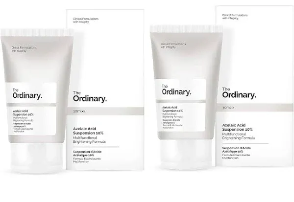 [2 Pack] The Ordinary Azelaic Acid 10% Cream - 30ml, Lightweight, Cruelty-Free, Antioxidant Moisturizer for Normal Skin