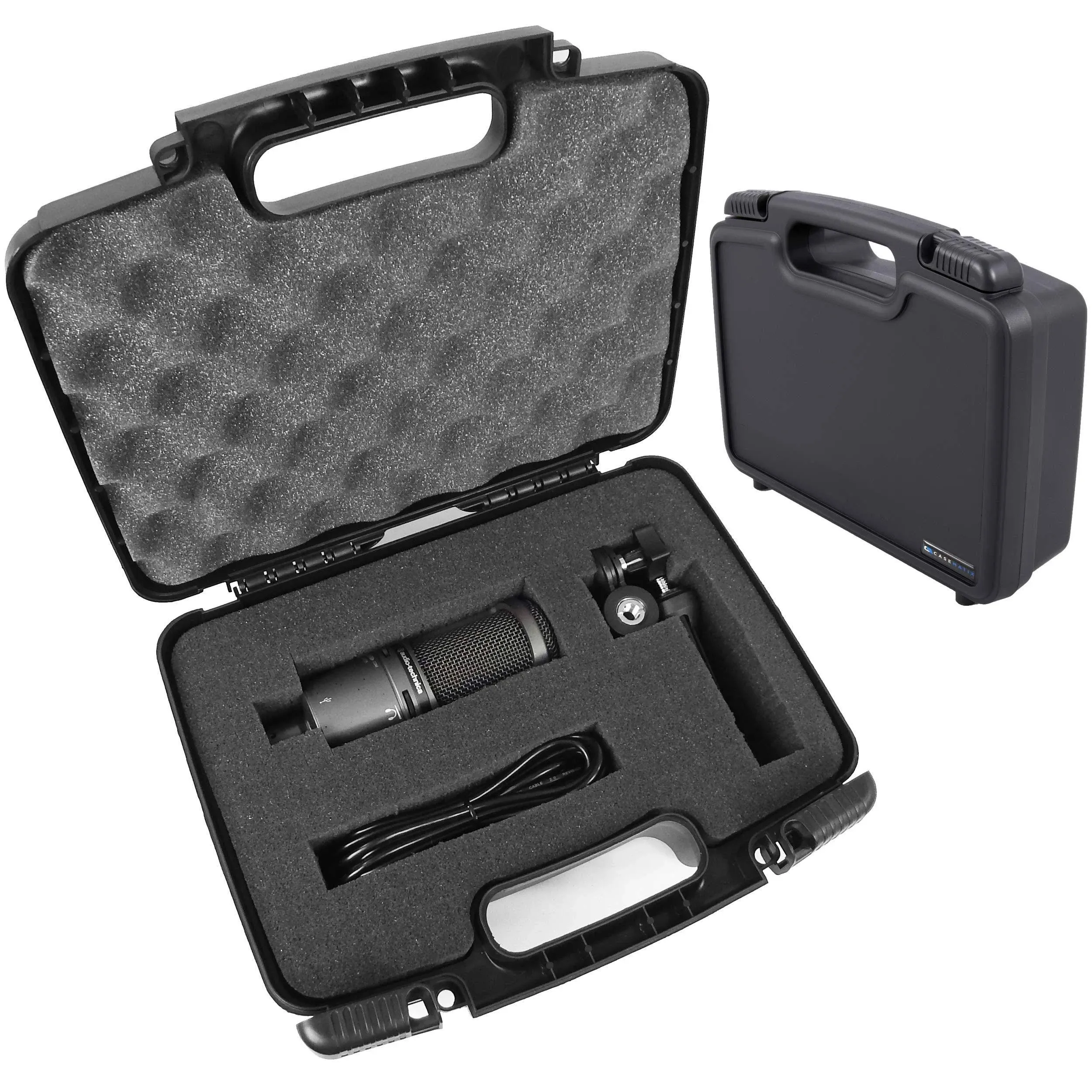 Tough Cardioid Condenser Microphone Hard Case with Dense Foam for Audio-Technica ...