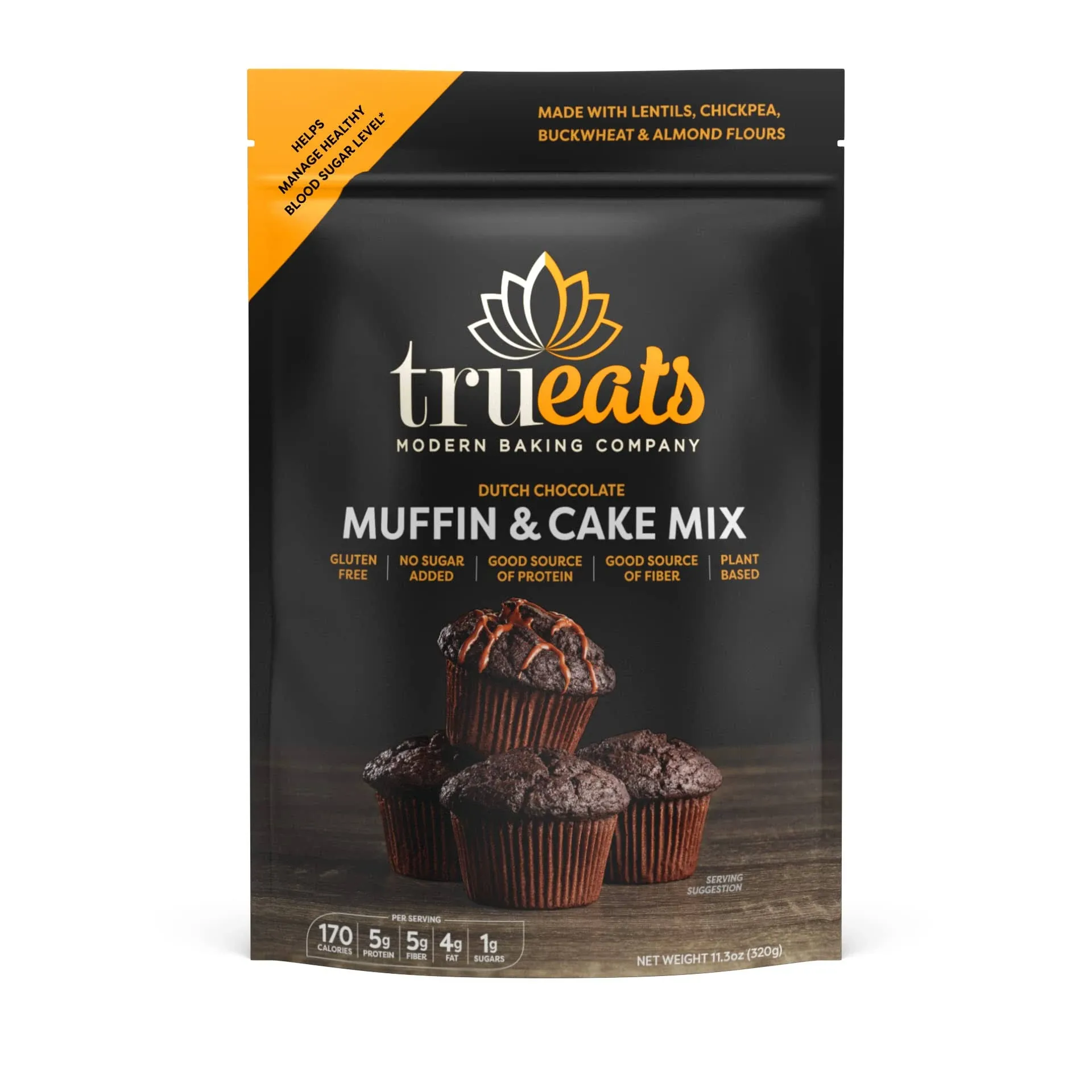 TruEats 11.3 oz Dutch Chocolate Muffin & Cake Mix