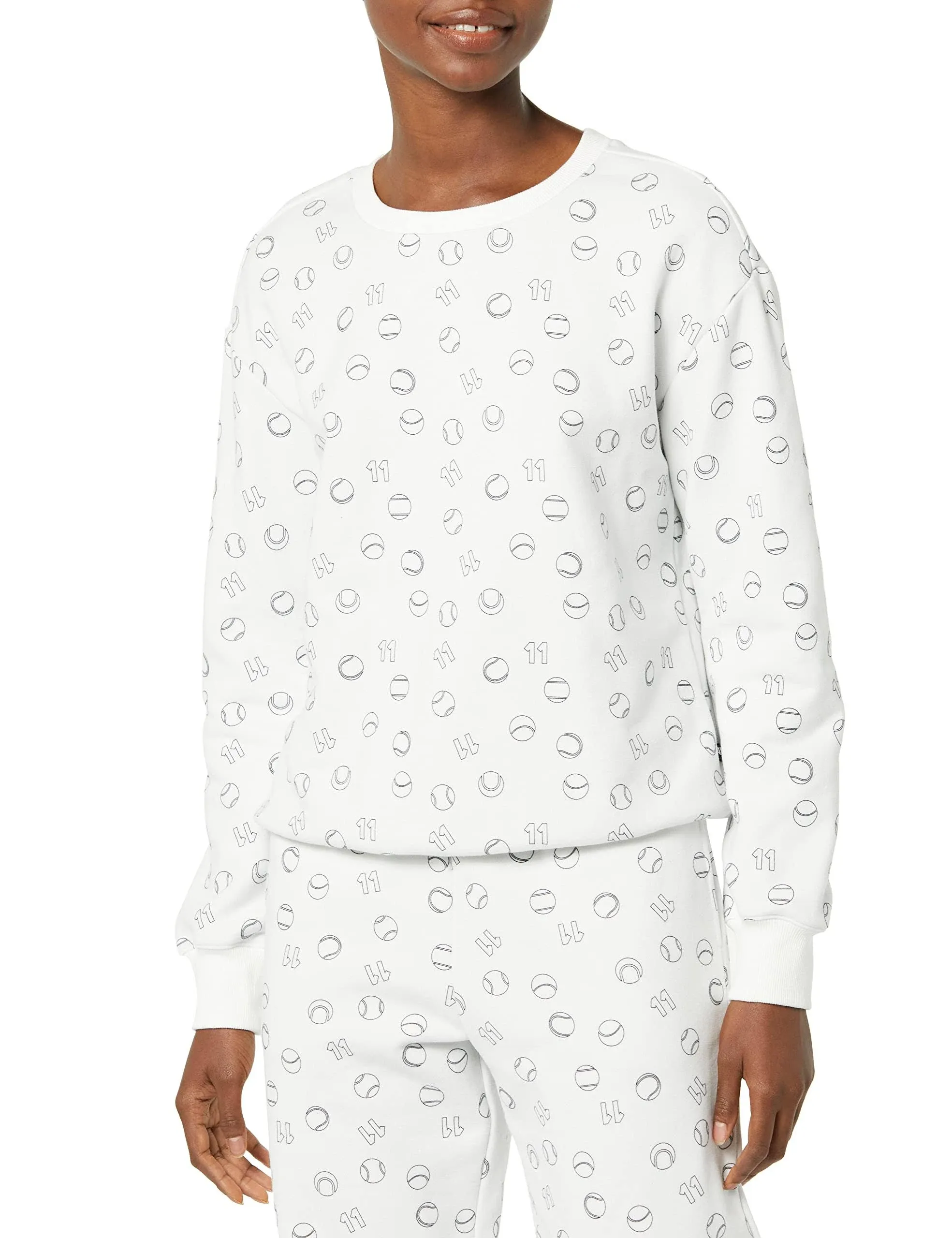 Eleven Womens Fall Break Point Pullover White S