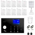 WiFi and GSM 17-Piece kit, Wireless Home Security Alarm