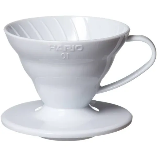 Hario V60 Coffee Dripper Plastic 01 White