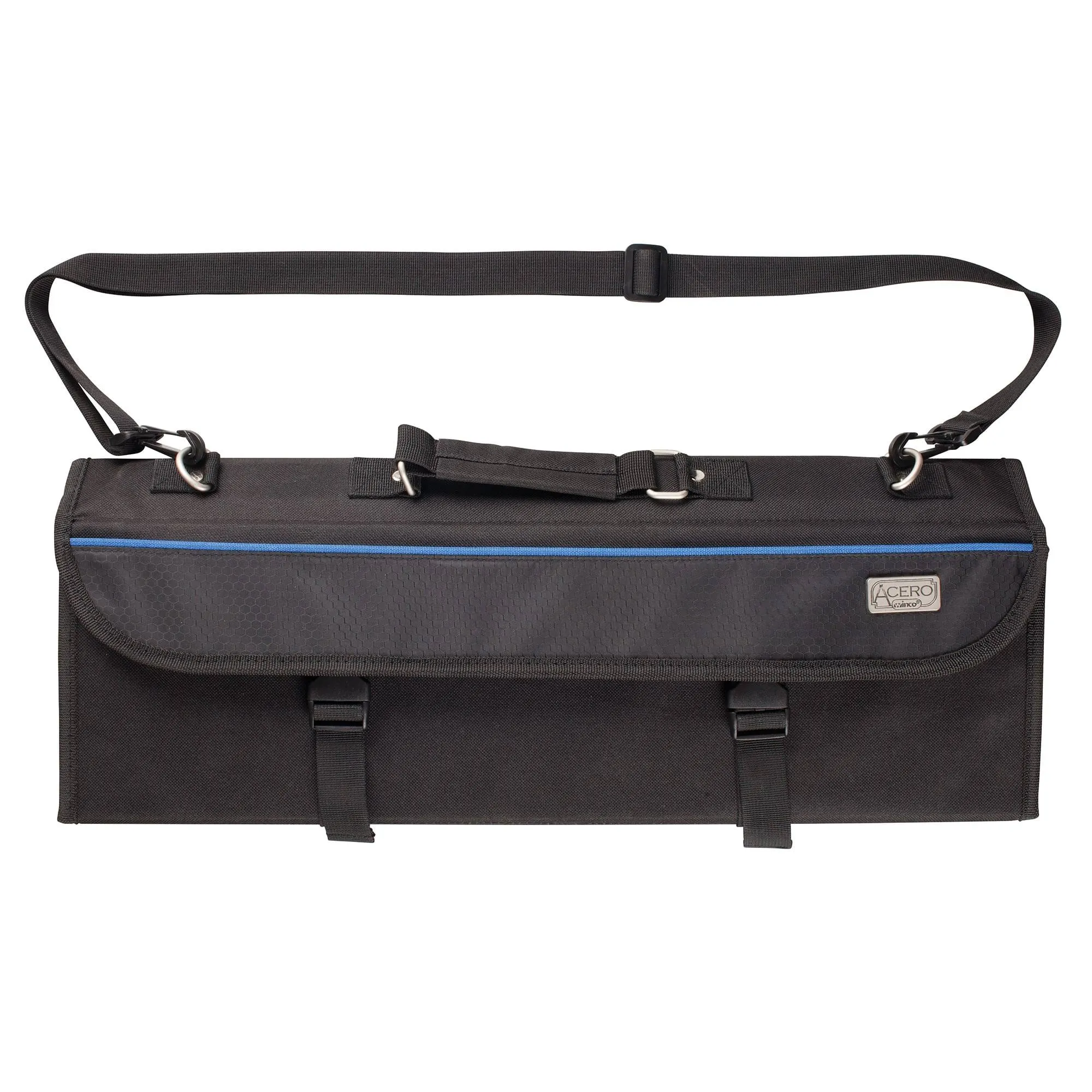 Winco KBG-11 Black Polyester 11 Compartment Knife Bag