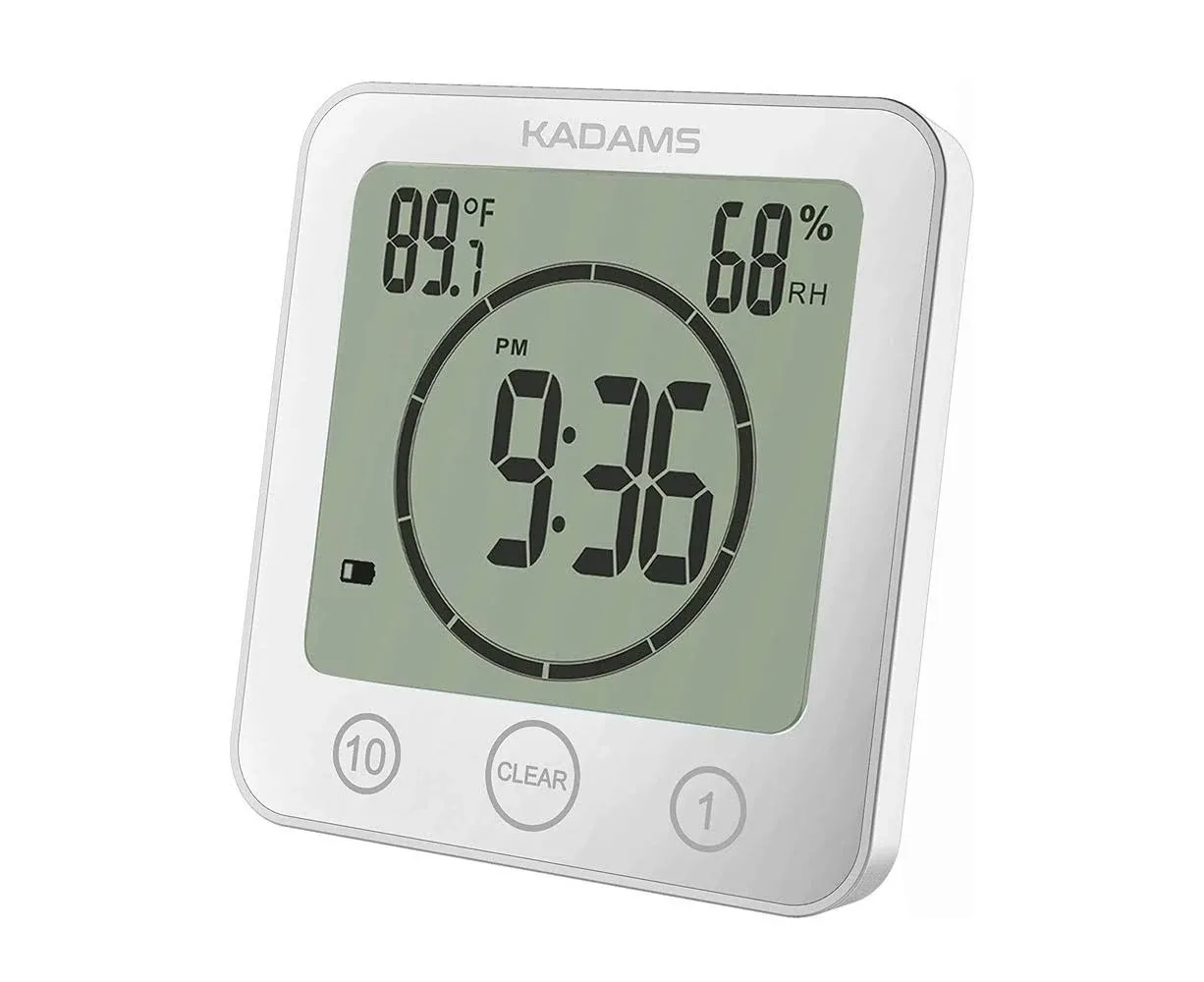 KADAMS Waterproof Digital Smart Alarm Clock with Countdown Timer 4.16 inch- Large ...