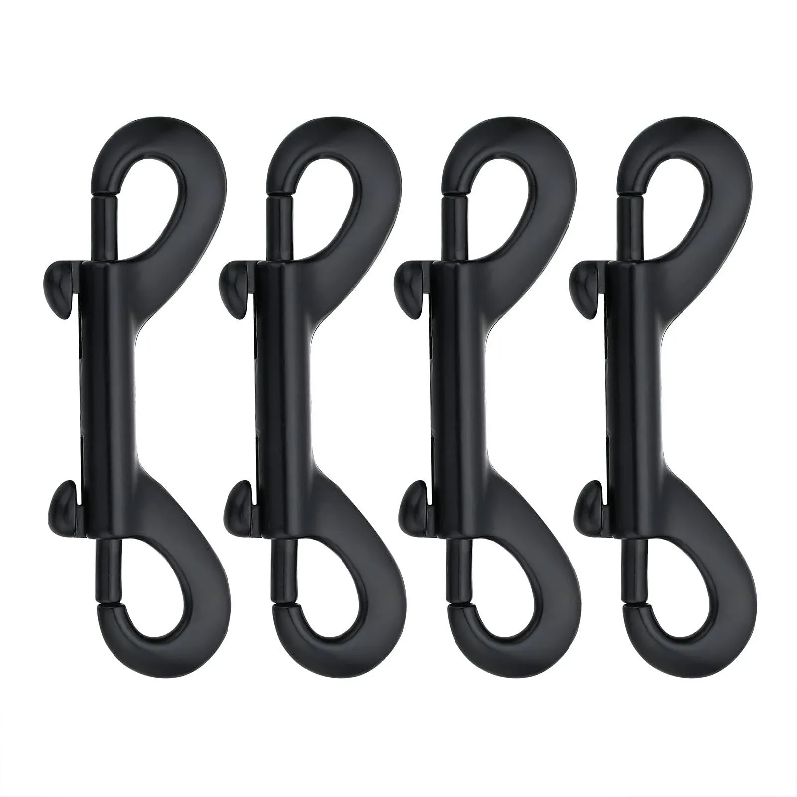 Buclefly Double Ended Bolt Snaps Hook Black Trigger Clips Chain Metal Clips 3.5 ...