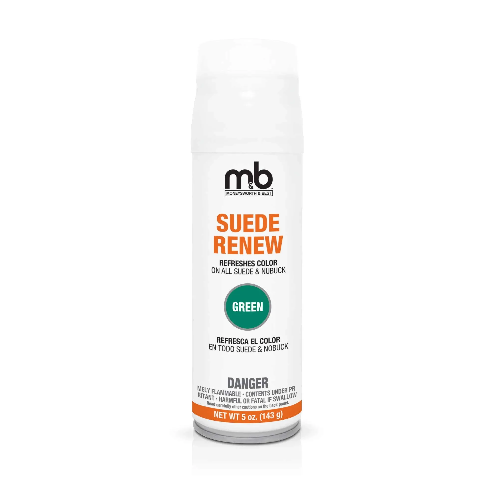 Moneysworth & Best Suede Renew Dye / Conditioner Color Spray 165 G / 5.8 oz, Green