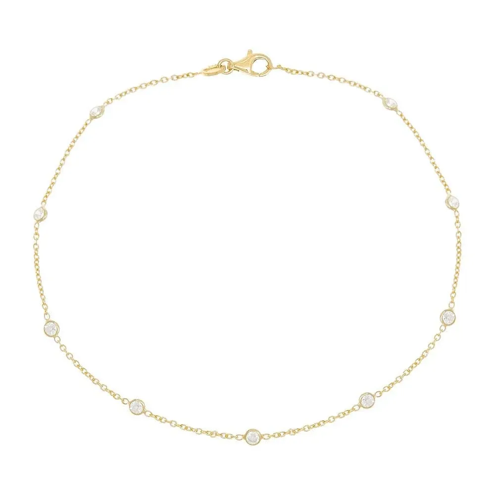 Diamond By The Yard Anklet