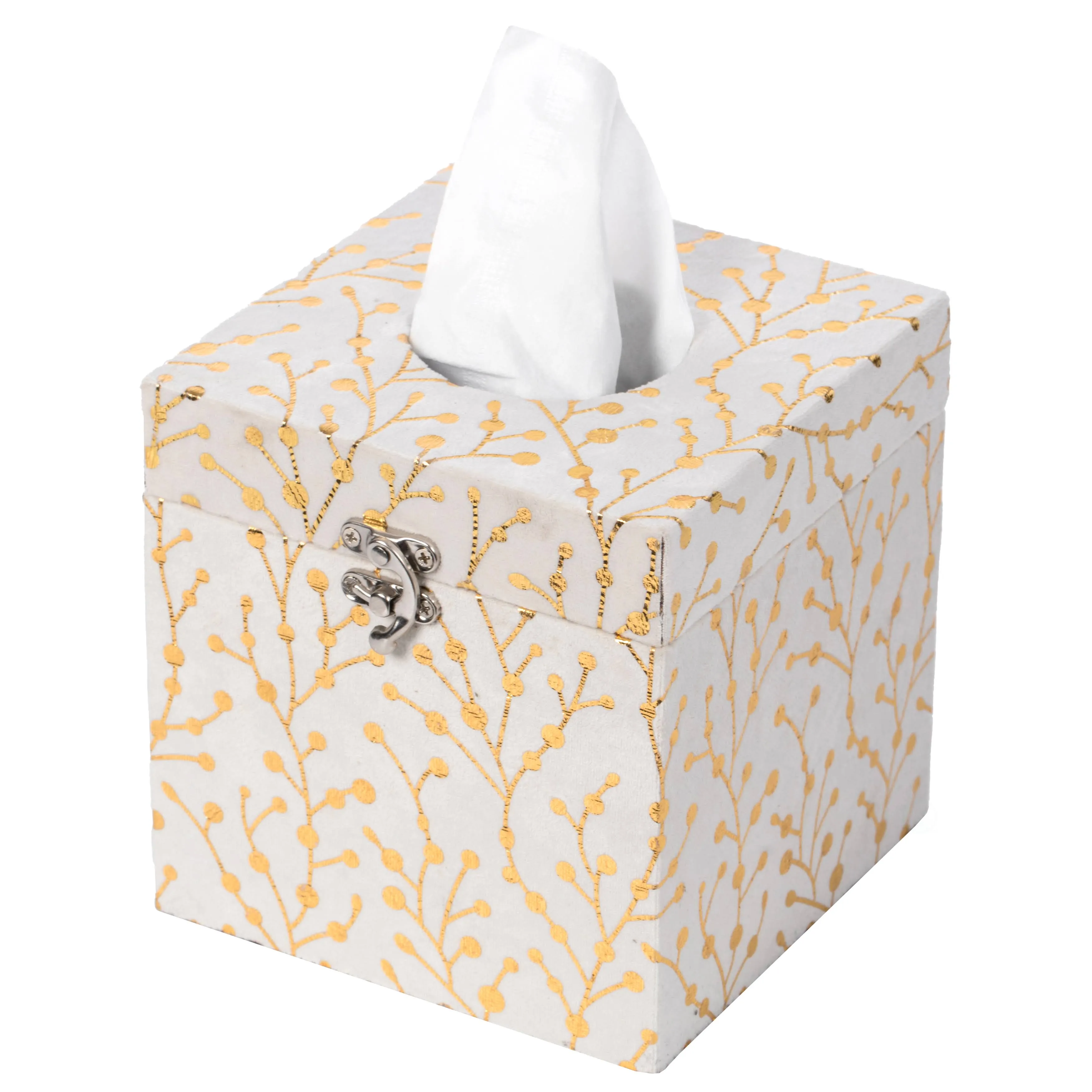 Velvet Modern Paper Facial Tissue Box Holder