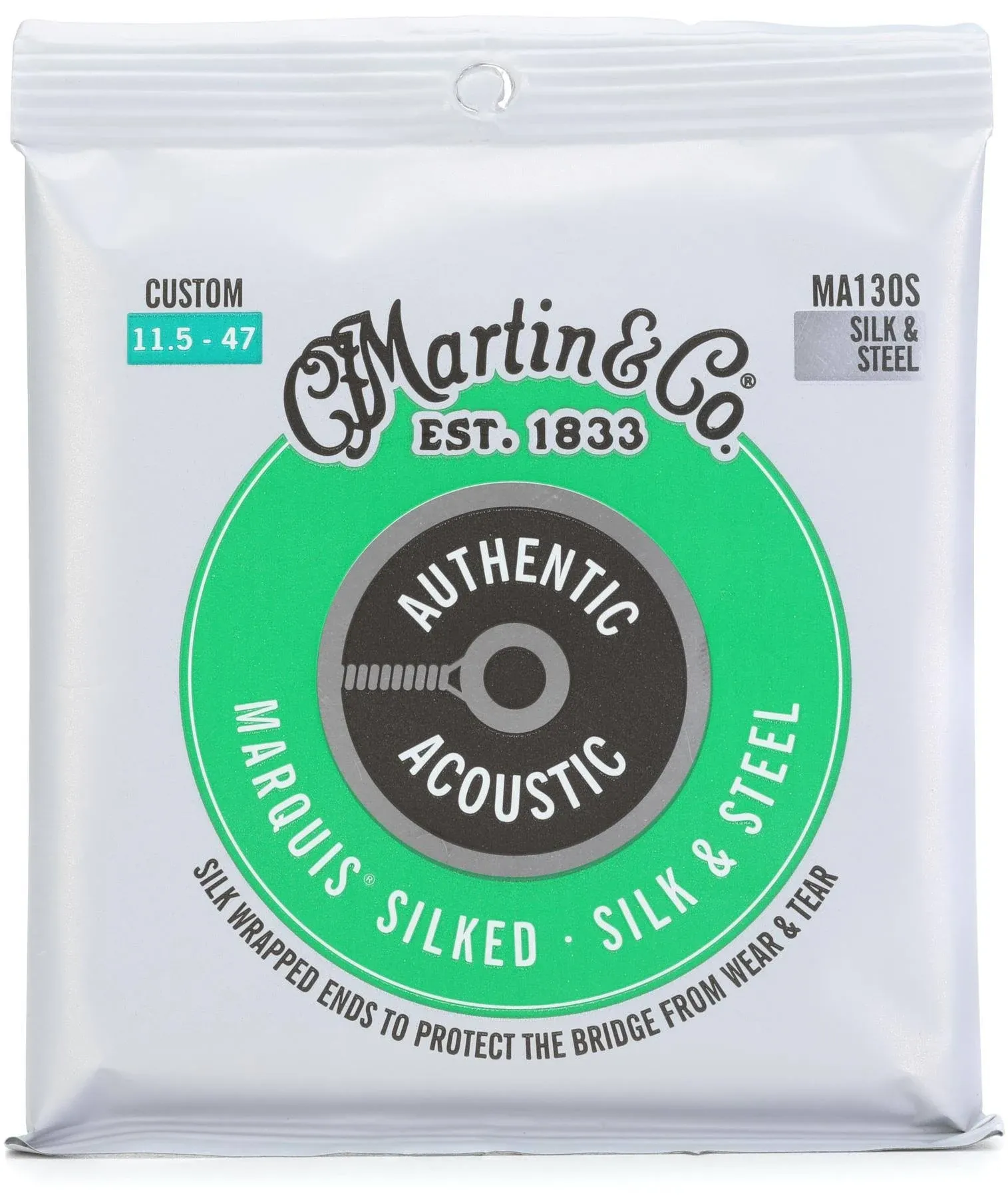 Martin MA130S Marquis Silk & Steel Custom Authentic Acoustic Guitar Strings