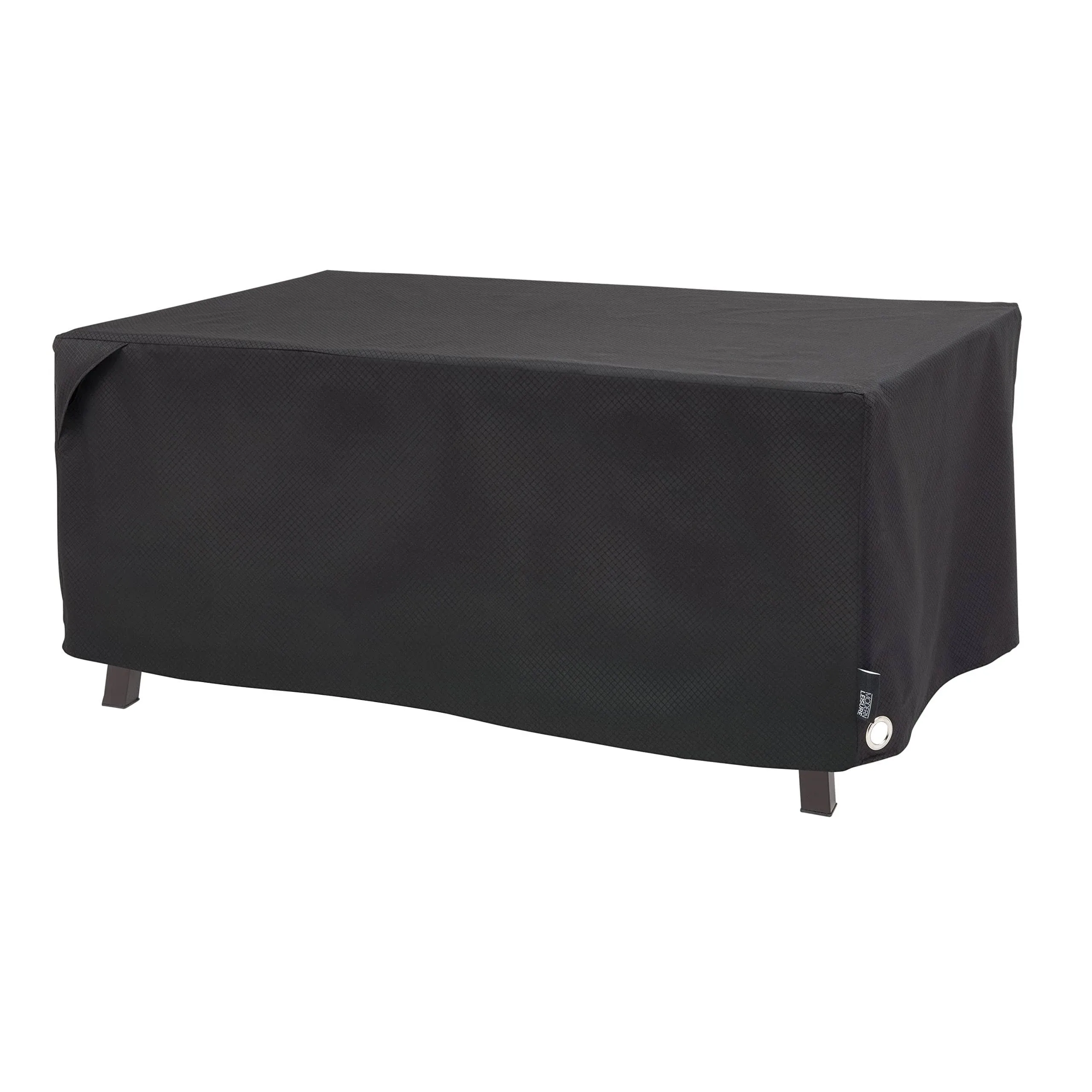 Modern Leisure Black Diamond Patio Ottoman/Coffee Table/Fire Pit Cover ...