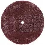 Scotch-Brite 28077 High Strength Disc, 8" x 7/8" A VFN, Maroon