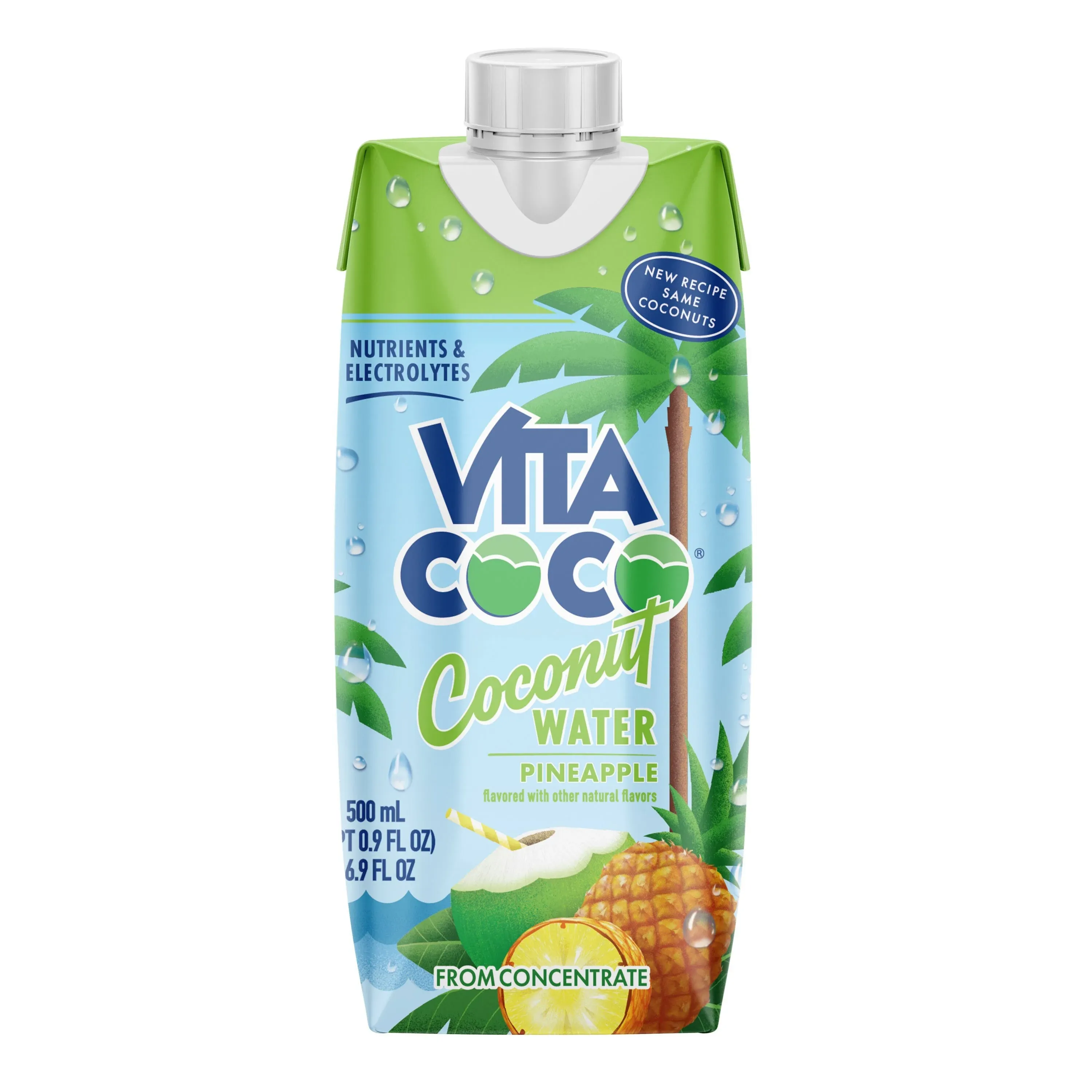 Vita Coco Coconut Water, Pineapple - 16.9 fl oz