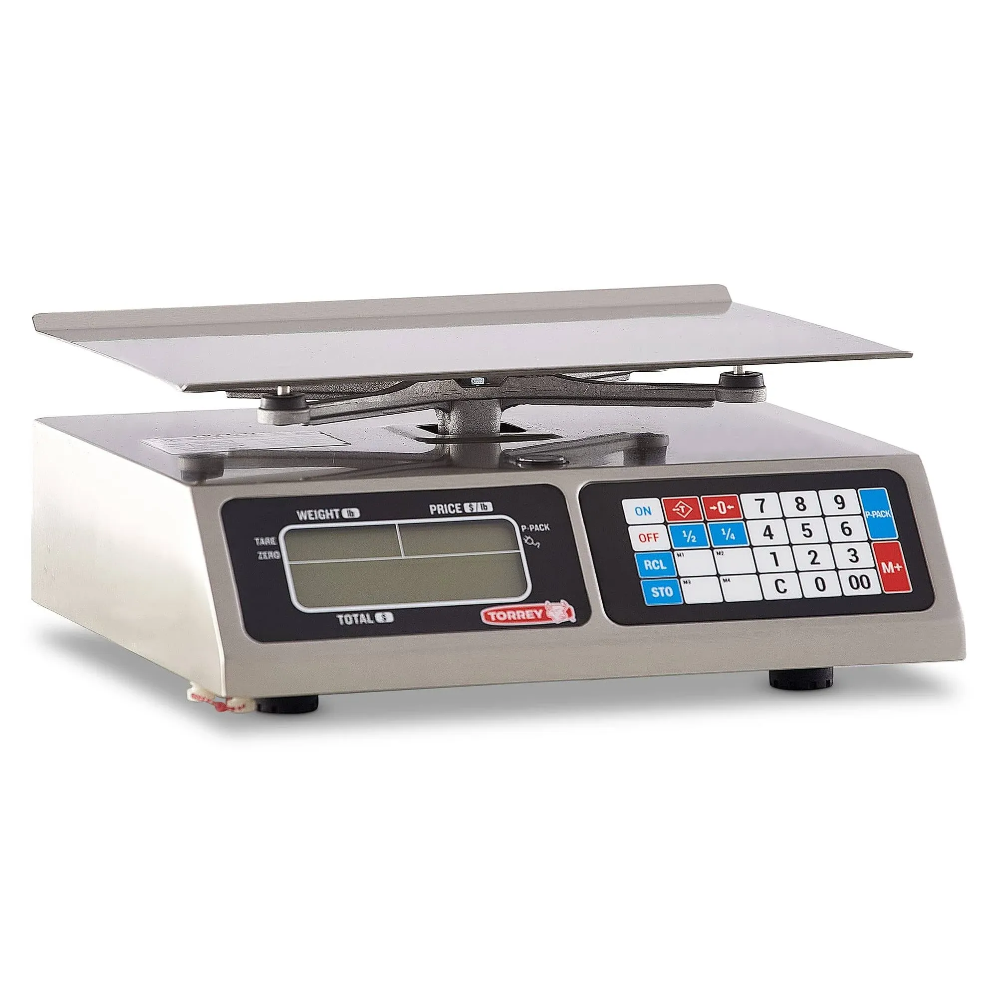 Torrey PC40L Electronic Price Computing Scale Rechargeable Battery Stainless ...