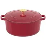 Cuisinart 7-Qt. Enamel Cast Iron Covered Casserole - Red